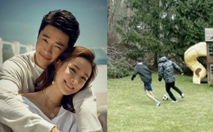 Choáng với chiều cao ở tuổi 14 của quý tử nhà Kwon Sang Woo và Á hậu "dâu hụt" đế chế Samsung