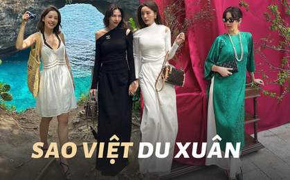 Tham khảo 7 set đồ du xuân của các sao Việt