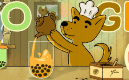 Google Doodle tung "game trà sữa" gây tò mò
