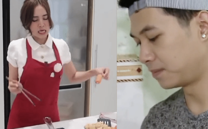 Những "tai nạn" nấu nướng chuẩn tấu hài của sao Việt:  Anh Tú chê Diệu Nhi vụng về, Lan Ngọc khổ sở khi chiên đồ ăn