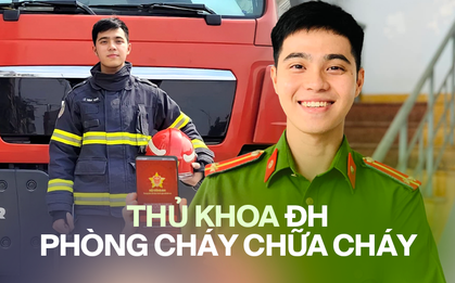 Thủ khoa trường Phòng cháy Chữa cháy được UBND Hà Nội vinh danh: Thăng hàm sớm 1 năm, tâm sự điều sợ nhất khi làm nghề
