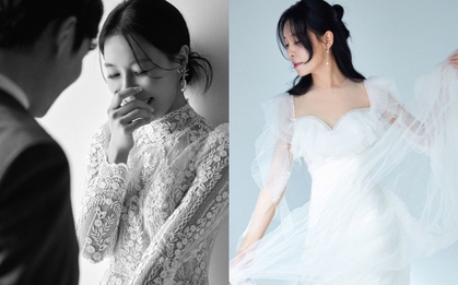 Nữ diễn viên Hạ Cánh Nơi Anh tung ảnh cưới đẹp như mơ với doanh nhân kém tuổi, nhan sắc cô dâu gây bất ngờ