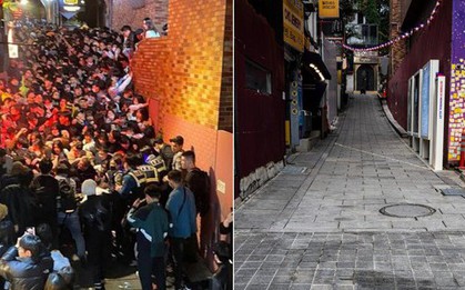 Loạt ảnh chụp Itaewon 1 năm sau vụ giẫm đạp kinh hoàng: Đường phố vắng lặng, con hẻm thảm kịch giờ ra sao?