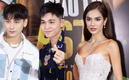 Emma Lê "chiếm spotlight" nhờ body quyến rũ, Jun Phạm đến ủng hộ Isaac ở thảm đỏ Giao Lộ 8675