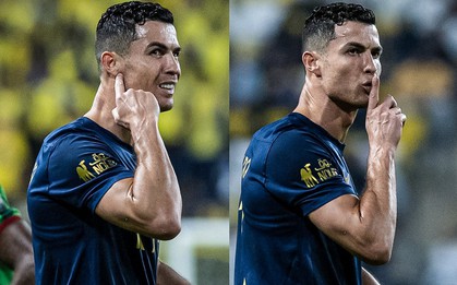 Cổ động viên đối thủ hô vang "Messi", Ronaldo ra dấu yêu cầu im lặng