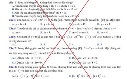 Giả mạo Bộ GD&ĐT công bố đề tham khảo thi tốt nghiệp THPT 2025