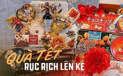 Kinh doanh mùa Tết đã bắt đầu, nhiều chị em ráo riết nhập hàng, chi tiền triệu học cách gói giỏ quà cho đúng xu hướng