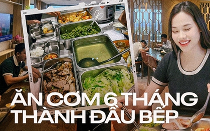 Bữa trưa ở văn phòng chất lượng như cơm nhà do công ty thuê riêng hai "đầu bếp" nấu ăn mỗi ngày
