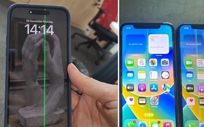 Hàng loạt khách hàng hoang mang về đường kẻ dọc bí ẩn xuất hiện trên màn hình điện thoại