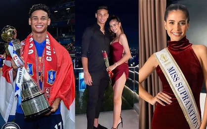 Bạn trai cầu thủ lần đầu lên tiếng sau khi người yêu giành Á hậu 1 Miss Universe: "Nữ hoàng của anh"