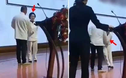 Màn điểm huyệt rùng rợn của võ sư khiến người phụ nữ đau đớn ngã bật ngửa