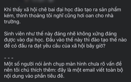Nam giảng viên gây tranh cãi vì đăng bài chê sinh viên "không xứng đáng vào đại học"