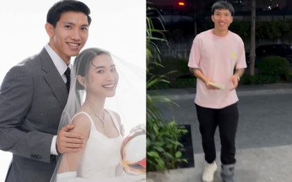 Đoàn Văn Hậu đi lại tập tễnh vì chấn thương ngay sát ngày cưới Doãn Hải My
