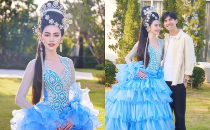 Mai Davika đẹp tựa nữ thần trong tiệc sinh nhật mẹ ruột ở biệt thự 138 tỷ, bạn trai hơn 9 tuổi giản dị đến chúc mừng