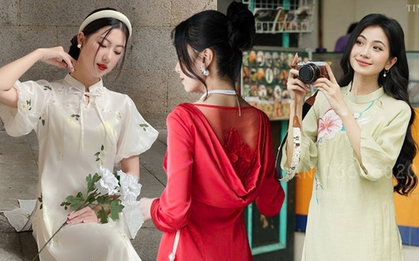 Xu hướng áo dài cách tân Tết 2024 tập trung vào một chi tiết cách điệu