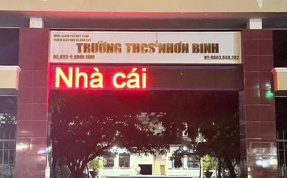 "Dòng chữ lạ" xuất hiện ở bảng LED trường học: Sở GD-ĐT Bình Định chỉ đạo khẩn