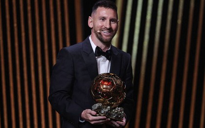 Chính thức công bố điểm số bầu chọn Quả bóng vàng 2023: Messi bỏ xa Haaland, Mbappe