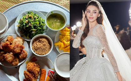 Vợ Tây bày tỏ tình yêu với bà của Bùi Tiến Dũng, khoe mâm cơm quê nhà chồng