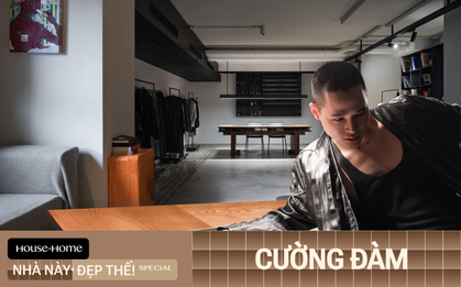 NTK Cường Đàm biến căn hộ 110m2 thành store thời trang: Cực đoan đến mức dành 70% diện tích cho phòng khách, phòng ngủ chỉ vỏn vẹn 4m2