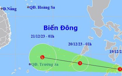 Đêm nay, áp thấp nhiệt đới vào Biển Đông