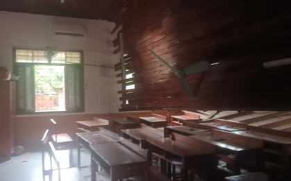 Nghệ An: Sập trần lớp học khiến nhiều học sinh bị thương
