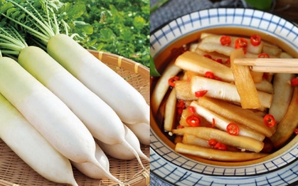 Ai ăn củ cải trắng cũng vứt bỏ phần này mà không biết là kho canxi chống loãng xương, tăng collagen