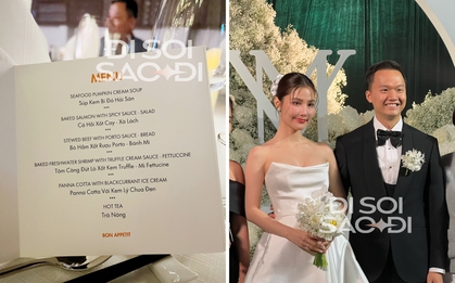 Hé lộ menu đám cưới Diễm My 9x: Đúng "chuẩn" bữa tiệc ấm cúng, món đồ uống gây ấn tượng