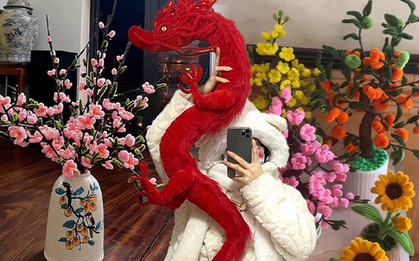 Kẽm nhung được chị em nâng tầm mùa Tết, cầu kỳ nhất là con rồng cao hơn 1m giá gần triệu đồng