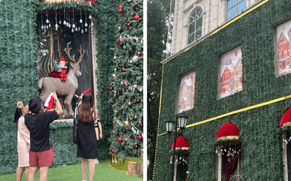 Trung tâm thương mại lớn bậc nhất TP.HCM thu hút đông người đến chụp ảnh Noel sớm, khung cảnh vô cùng nhộn nhịp