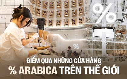 Điểm danh loạt cửa hàng của chuỗi cà phê % trên thế giới, chi nhánh Việt Nam có thiết kế quá khác biệt?