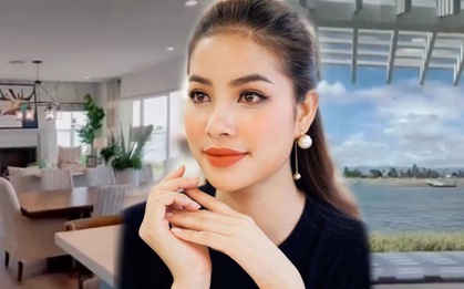 Phạm Hương được ông xã tặng biệt thự sang chảnh giữa trời Tây có view sông "bạc tỷ"