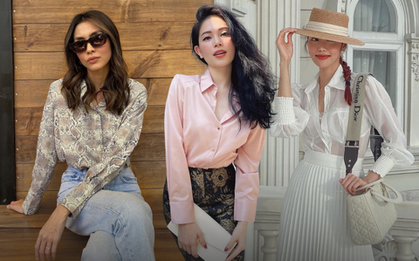 Hội dâu hào môn tiết lộ 4 chiêu diện áo sơ mi sành điệu