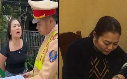 Người phụ nữ vò nát biên bản, lăng mạ cảnh sát sẽ phải đối diện hình phạt nào?