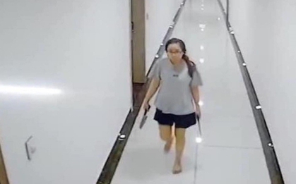 Người phụ nữ cầm dao đi dọc hành lang, đe doạ hàng xóm trong chung cư ở Hà Nội