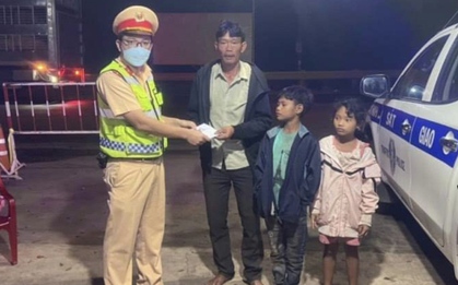 Không có tiền, ba bố con định đi bộ hơn 300 km từ Đắk Nông về Trà Vinh