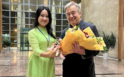 Nữ sinh Hà Nội được trò chuyện với Tổng thư ký Liên hợp quốc chia sẻ bí quyết học tập đáng ngưỡng mộ