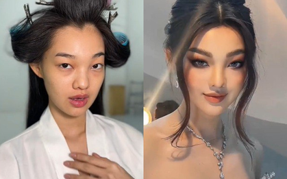 Bé Quyên hiếm hoi lộ mặt mộc, nhan sắc liệu còn xứng danh “búp bê sống”?