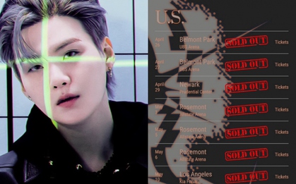AGUST D Tour: Suga (BTS) đã bán hết vé cho 11 đêm concert tại Mỹ