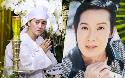 Con gái của NS Vũ Linh lần đầu xuất hiện trong lễ tang