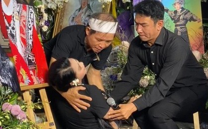 Ngọc Huyền ngất xỉu, Thoại Mỹ khóc nghẹn trong đêm cuối tiễn NSƯT Vũ Linh