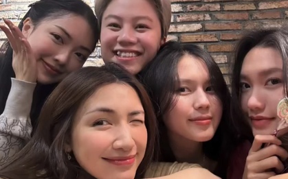 Ngỡ ngàng trước nhan sắc của Hoà Minzy khi chung khung hình với dàn WAGs nổi tiếng