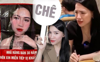 Xôn xao thông tin “Chiến thần rì-viu” Hà Linh bị chủ quán ăn dán ảnh miễn tiếp?