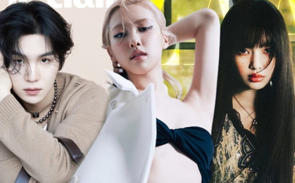Idol Kbiz đổ bộ tạp chí tháng 5: Rosé gợi cảm "hết nấc", Taeyeon - Hyein so kè đẳng cấp, Suga khoe da trắng đỉnh khiến ai cũng tị
