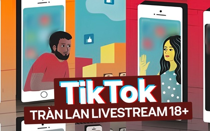Phản cảm livestream nội dung 18+ rồi gắn link bán hàng trên TikTok