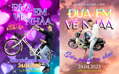 Grey D và Chillies tự làm poster, phong cách từ những năm “ơ kìa” khiến fan cười ngất
