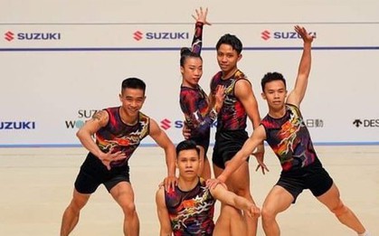 Đội tuyển aerobic Việt Nam đoạt HCV thế giới trước thềm SEA Games 32