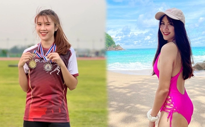 Mĩ nhân SEA Games thừa nhận không dám đăng ảnh nóng bỏng vì mẹ không cho, nhìn đôi chân biết ngay là dân thể thao