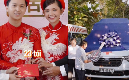 Đám cưới triệu đô ở An Giang, hồi môn 23 tỷ tiền mặt, tặng nhà 70 tỷ nhưng món quà cuối cùng mới giá trị nhất