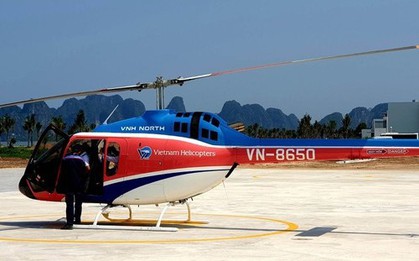 Tạm dừng dịch vụ bay ngắm cảnh sau tai nạn trực thăng ở vịnh Hạ Long