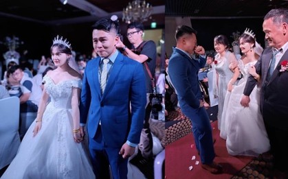Chú rể bật khóc nức nở trong đám cưới khiến bố cô dâu bàng hoàng